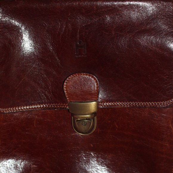 Vintage Italy Leather Cross Body and/or Messenger Bag or Satchel Made In Italy - Picture 2 of 13